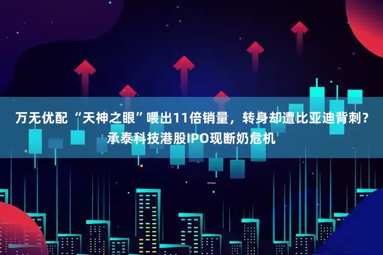 万无优配 “天神之眼”喂出11倍销量，转身却遭比亚迪背刺？承泰科技港股IPO现断奶危机